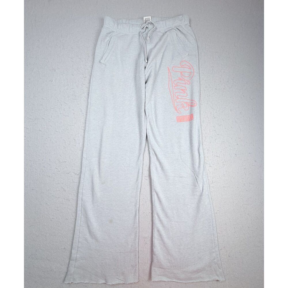 PINK Women's XS Oversized Sweatpants Flare Leg Lounge Gym Workout Relax Sleep